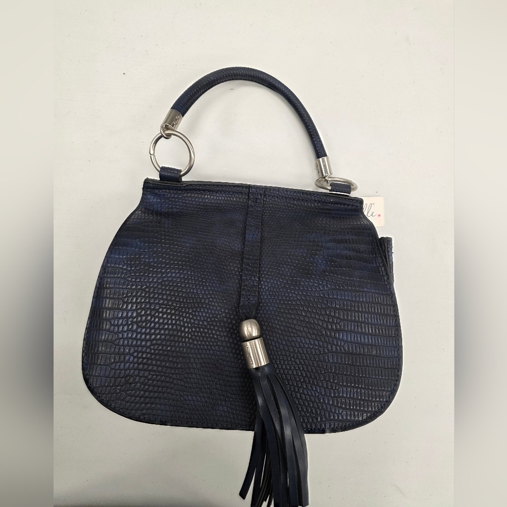Simply Noelle Textured Navy Shoulder Bag